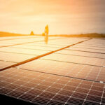 Solar Panels Producing Electricity