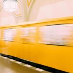 Train Speeding through station